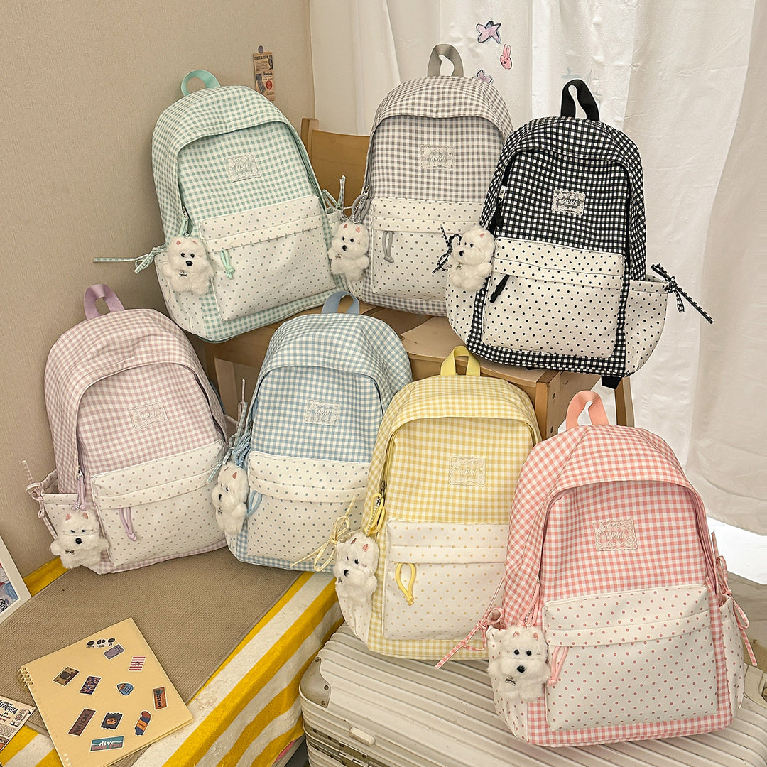 Chic Plaid Backpack Stornfield