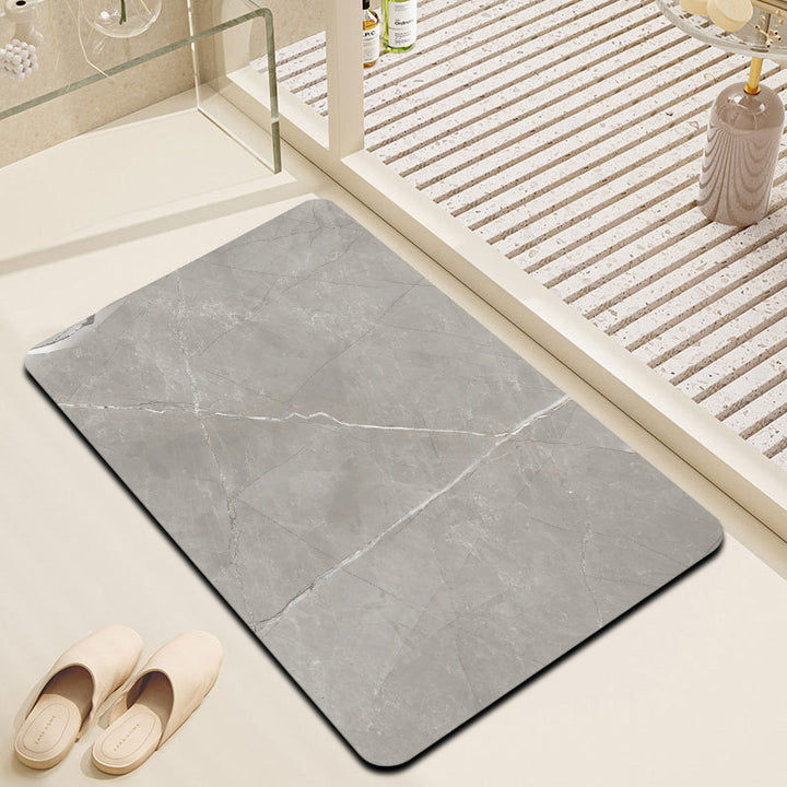Luxury Marble Texture Bath Mat Stornfield