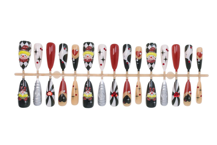 Art Nail Set with Creative Carnival Motifs Stornfield