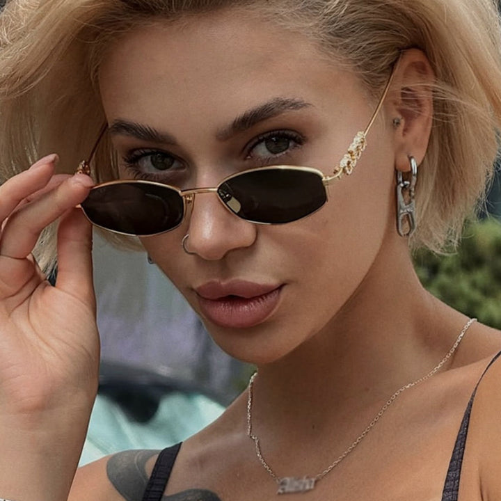 Women’s fashionable sunglasses with elegant stainless steel frame and UV protection Stornfield