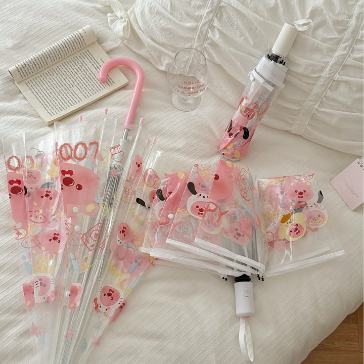 Ladies Foldable Umbrella with Cute Animal Motifs Stornfield