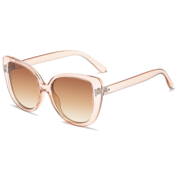 Ladies glamorous oversized sunglasses withElegant transparent frame Stornfield