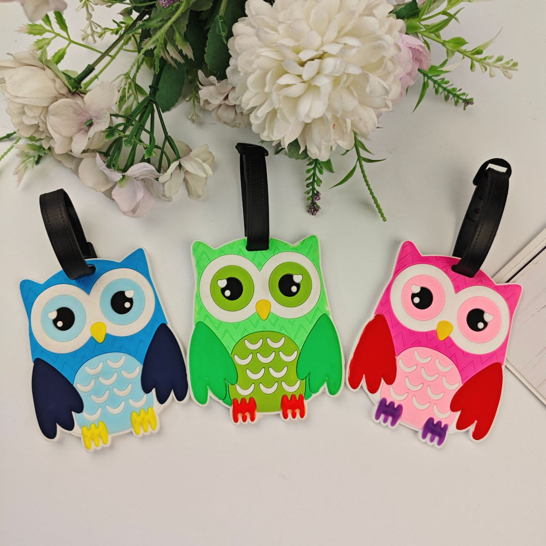 Unisex Playful Owl Luggage Tag Stornfield