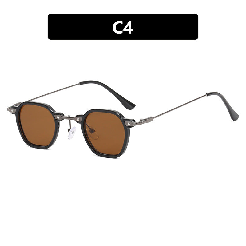 Ladies stylish sunglasses with unique hexagonal shape and sturdy frame Stornfield