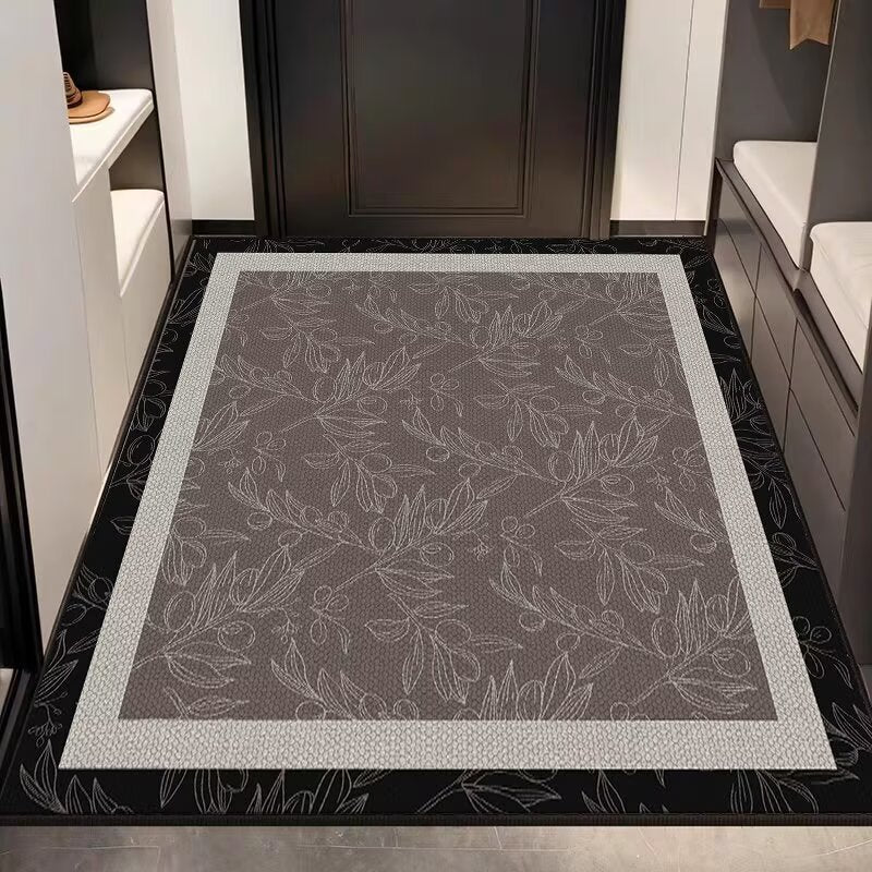 Elegant Textured Entryway Rug
