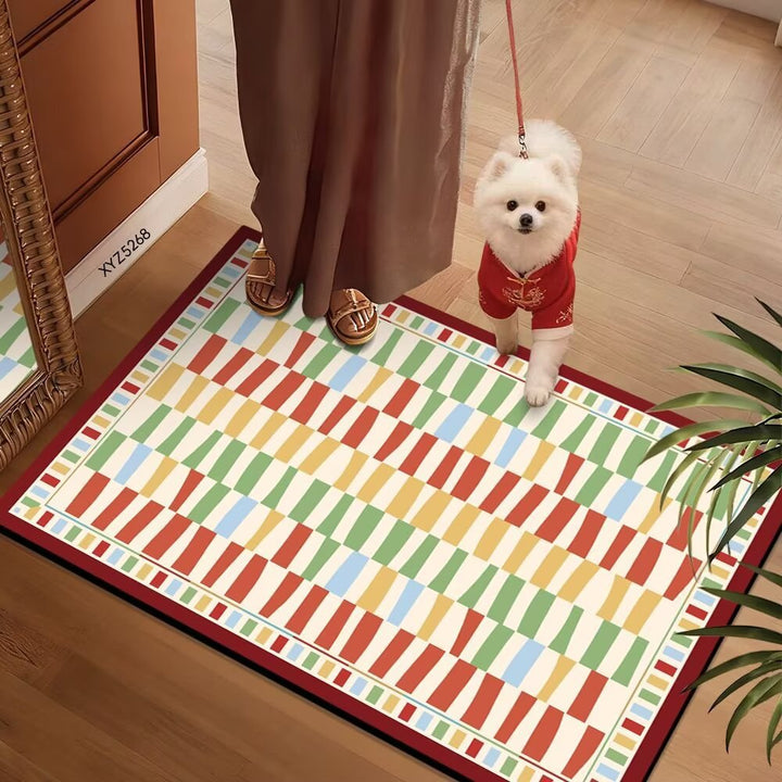 Colorful Patterned Floor Mat Stornfield