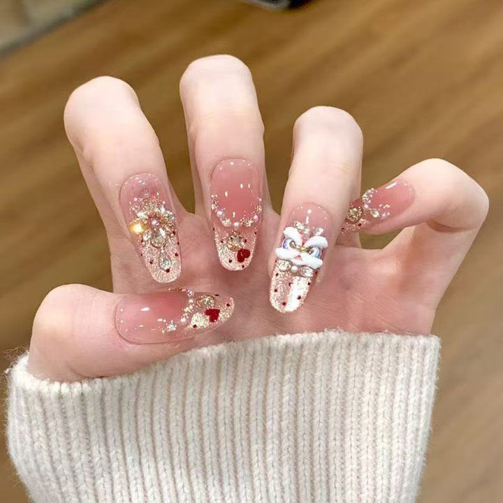 Luxury Decorative Press-On Nails Stornfield