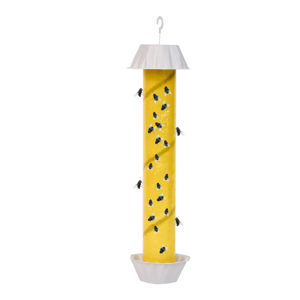 Hanging suet cylinder bird feeder with protective cap and drainage tray Stornfield