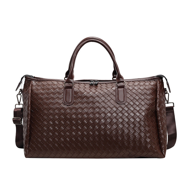Handcrafted Travel Bag Made of Woven Leather Stornfield