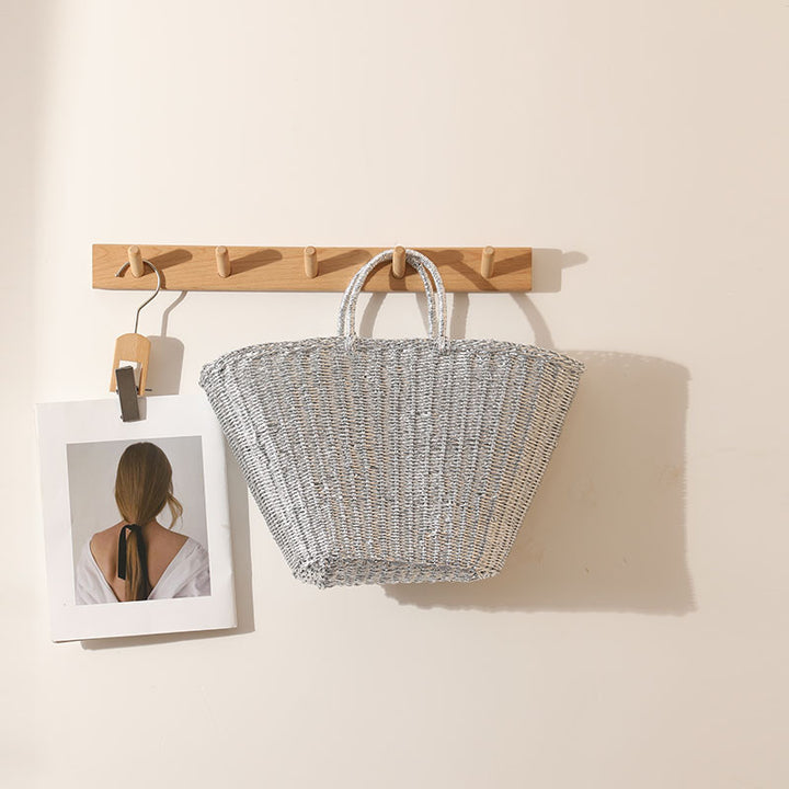 Elegant Woven Basket Bag with Sturdy Handles Stornfield