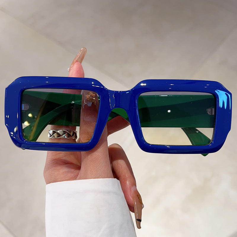 Ladies oversized square sunglasses with modern plastic frame Stornfield