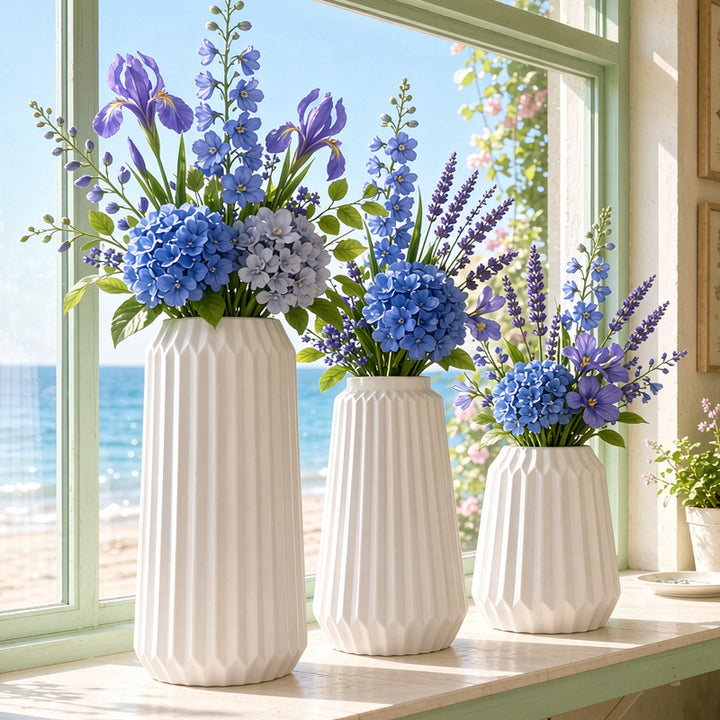 Textured Geometric Table Vase Stornfeild