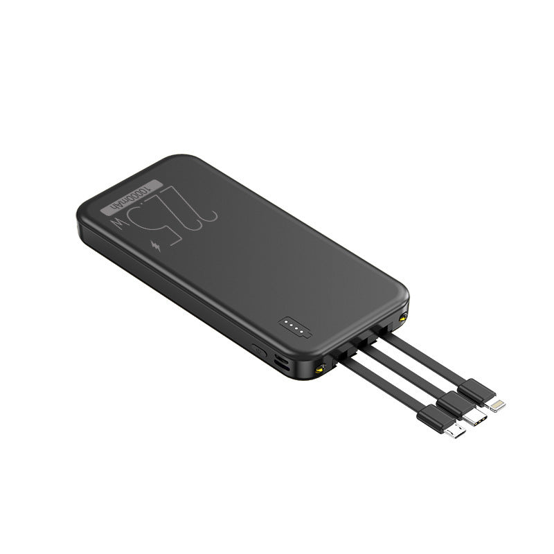 Power bank with integrated multifunctional cables Stornfield