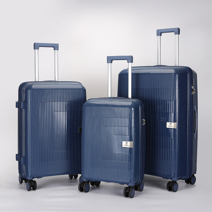 multi-size hardshell spinner luggage set with telescopic handles and double-spinner wheels Stornfield
