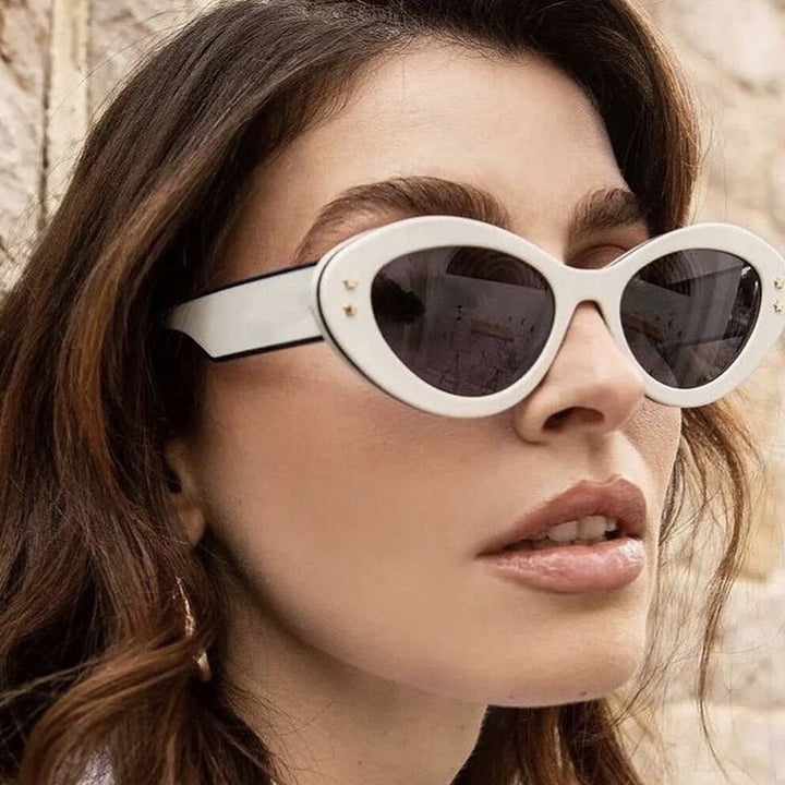 Ladies Cat-Eye Sunglasses with Luxurious Plastic Frame and Decorative Accents Stornfield