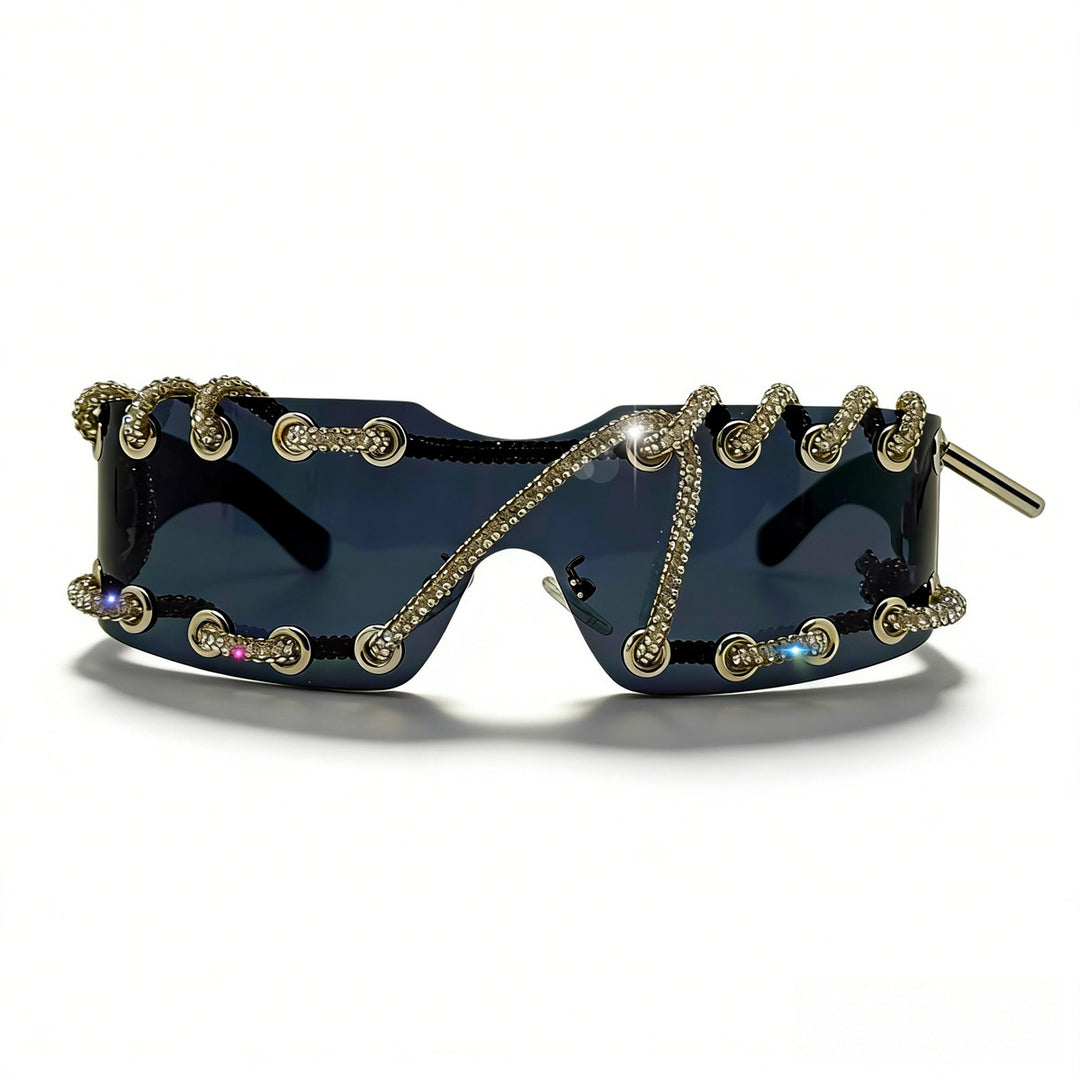 Women's sunglasses with unique lacing design Stornfield