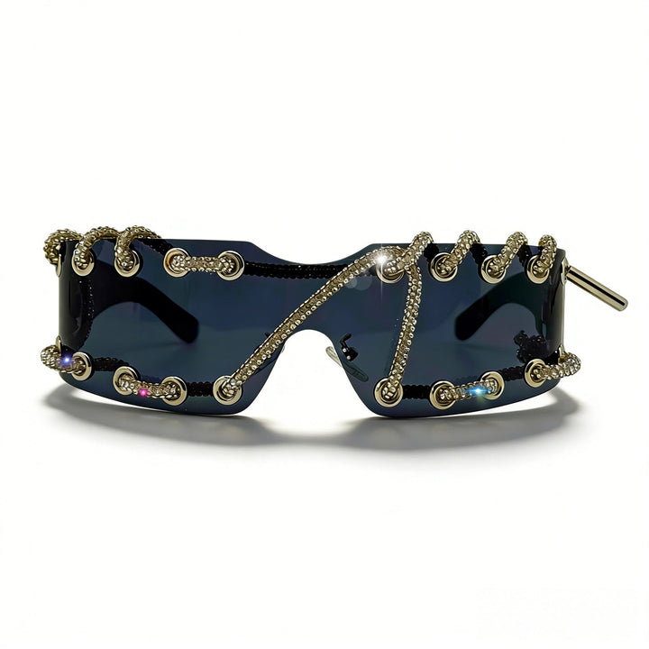 Women's sunglasses with unique lacing design Stornfield