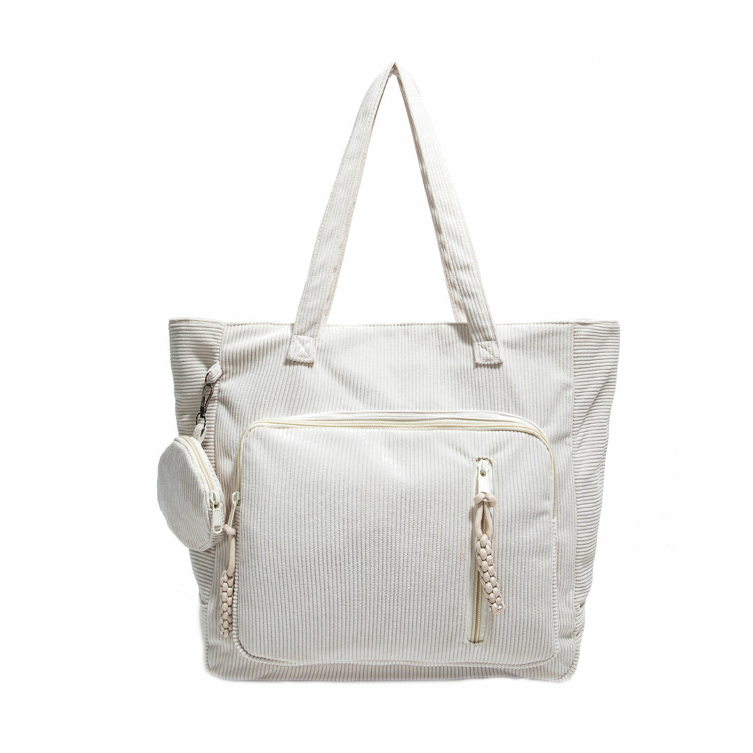 WoSpacious Multi-Pocket Canvas Tote Bag Stornfield