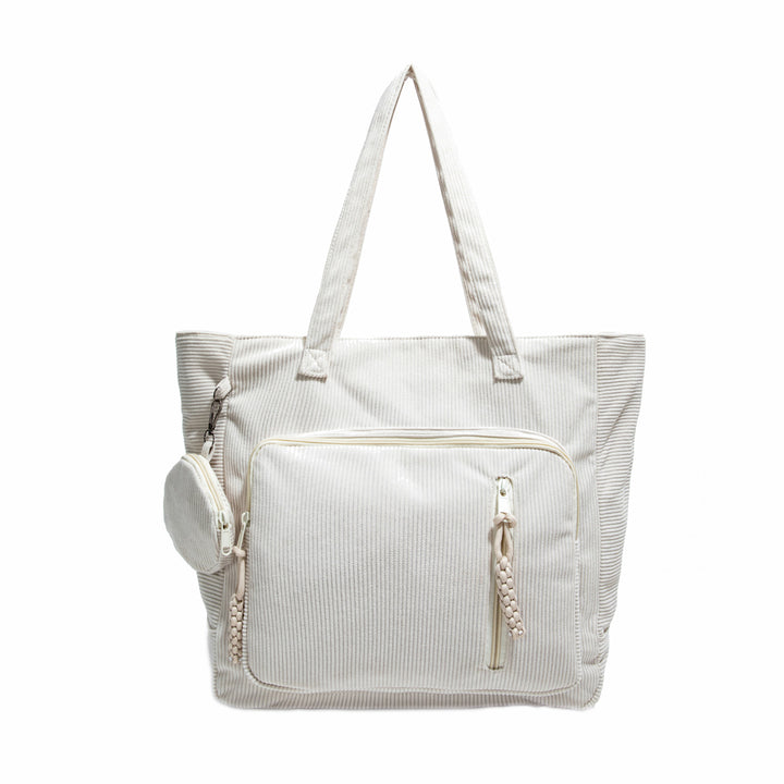 WoSpacious Multi-Pocket Canvas Tote Bag Stornfield
