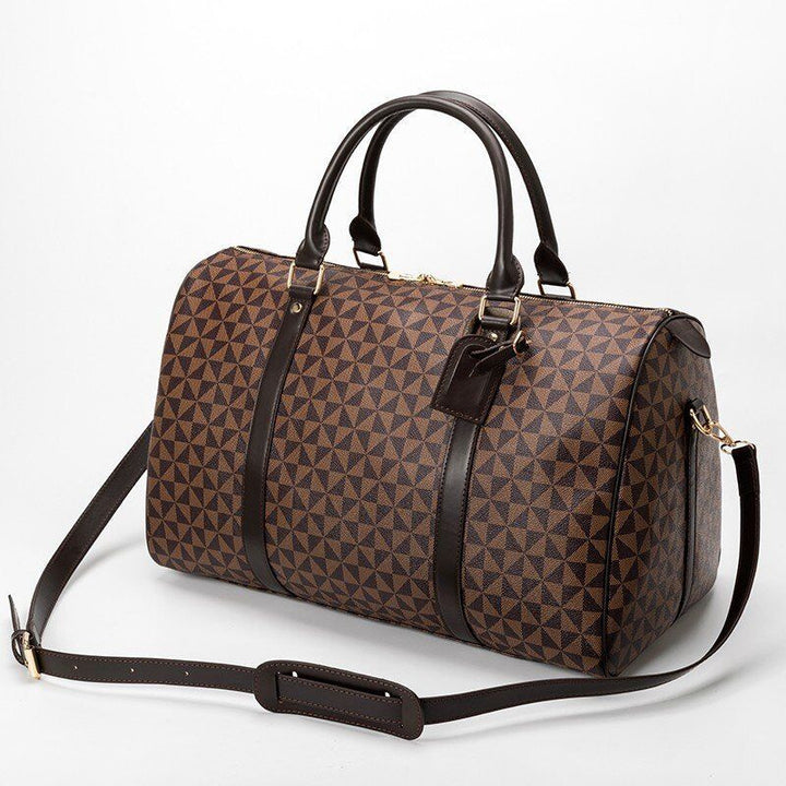 Spacious travel bag with stylish geometric design Stornfield