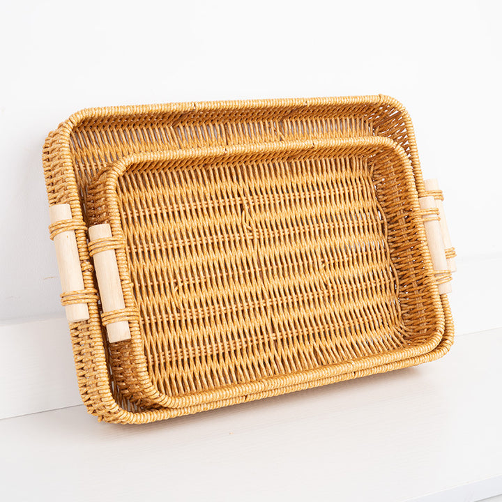 Handwoven Rectangular Serving Tray Stornfield