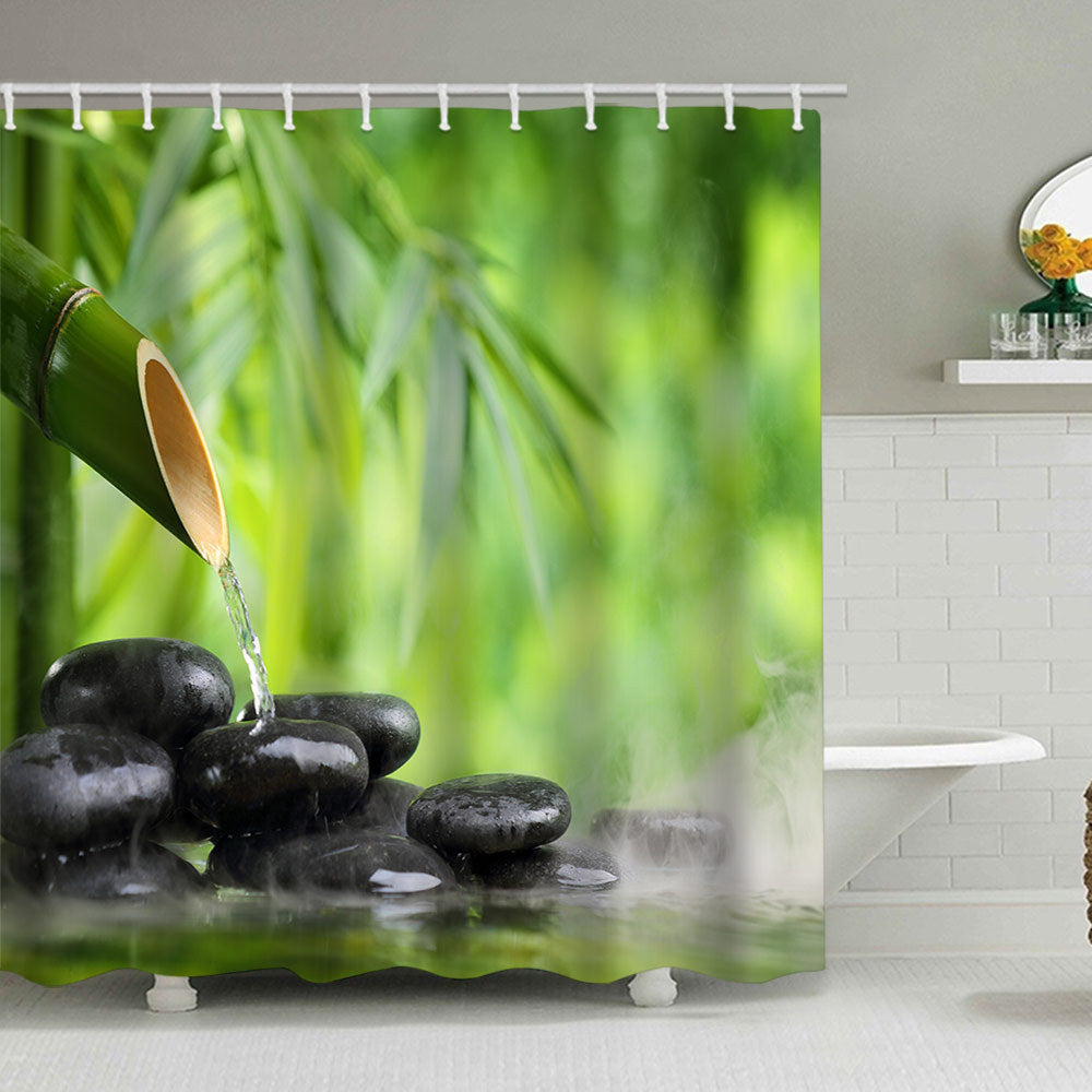 Tranquil Zen Nature Shower Curtain Stornfield
