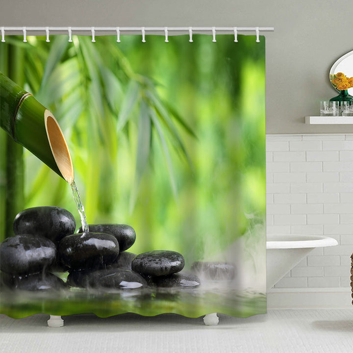Tranquil Zen Nature Shower Curtain Stornfield