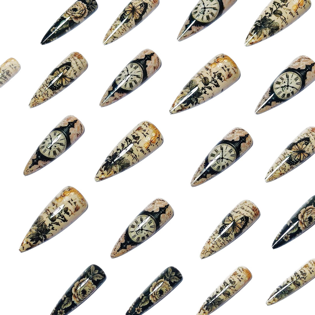 Creative Art Nails with Vintage Inspired Design Stornfield