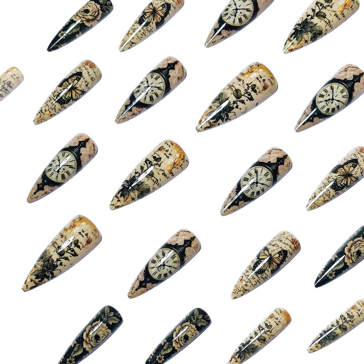 Creative Art Nails with Vintage Inspired Design Stornfield