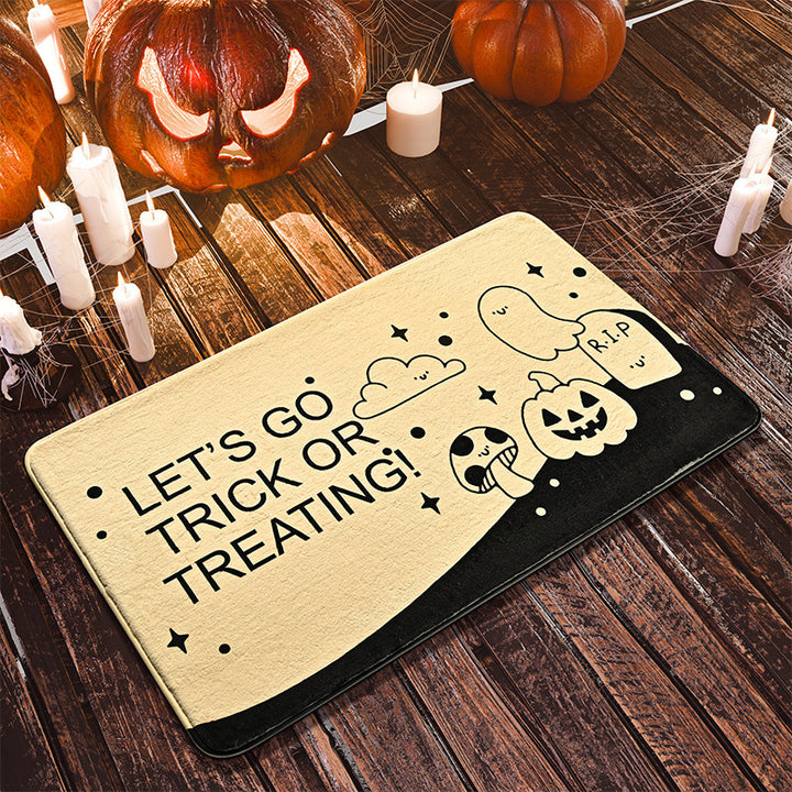 Halloween-Themed Artistic Floor Mat