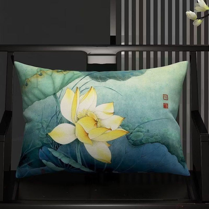 Decorative Floral Art Throw Pillow