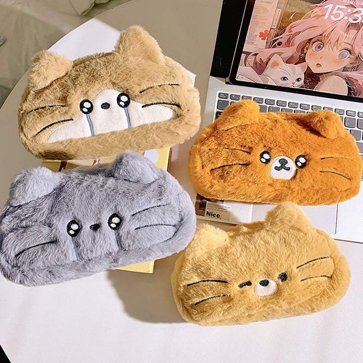 Plush pillow with cat motif Stornfield