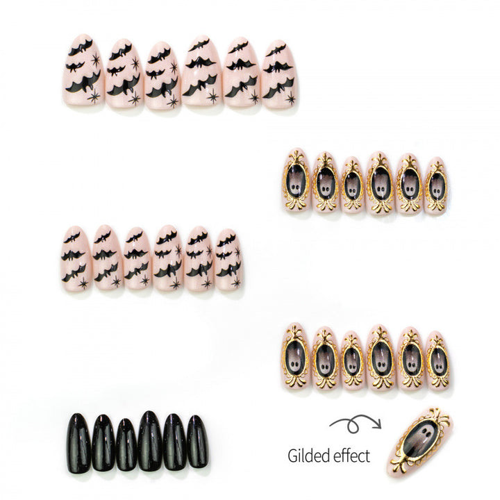 Halloween Themed Gothic Press-On Nails
