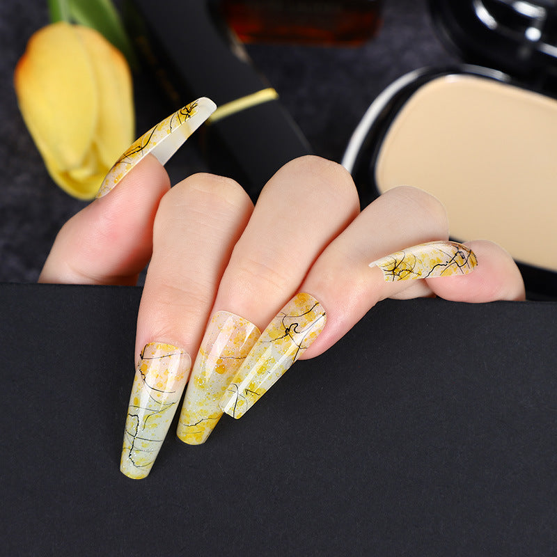 Creative nail art with blood splatter design Stornfield