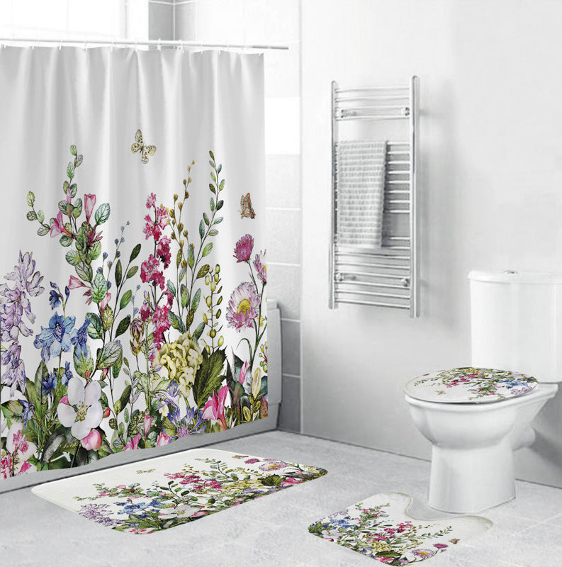 Leafy Botanical Themed Bathroom Ensemble Stornfield