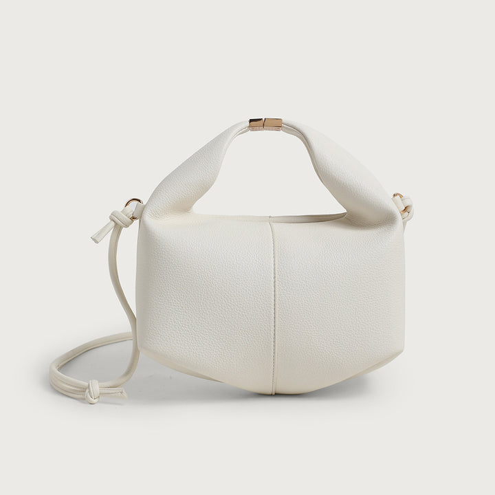 Textured Leather Crossbody Handbag