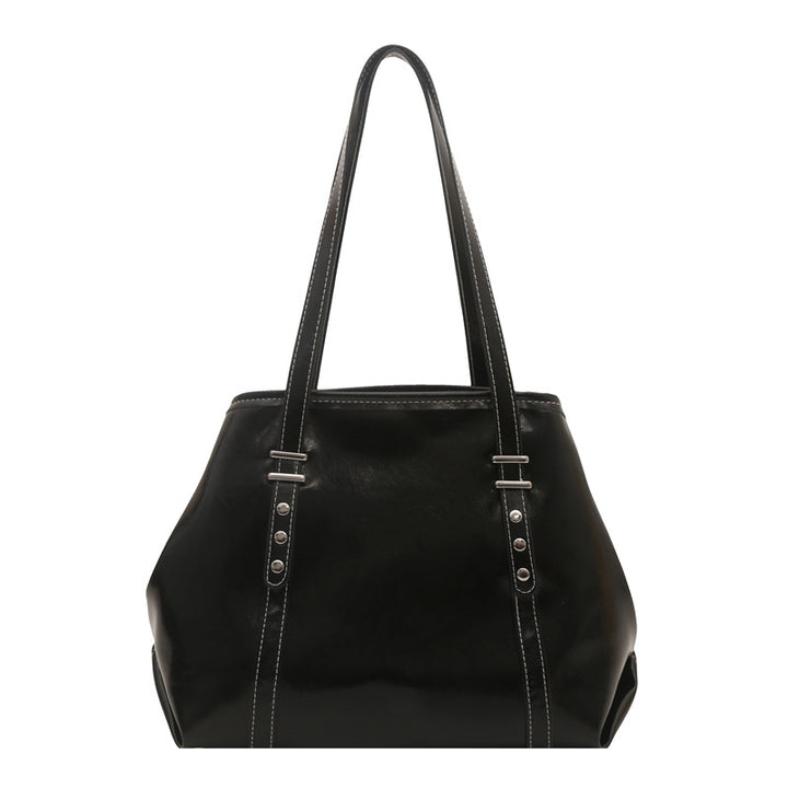 Classic Structured Leather Tote Bag