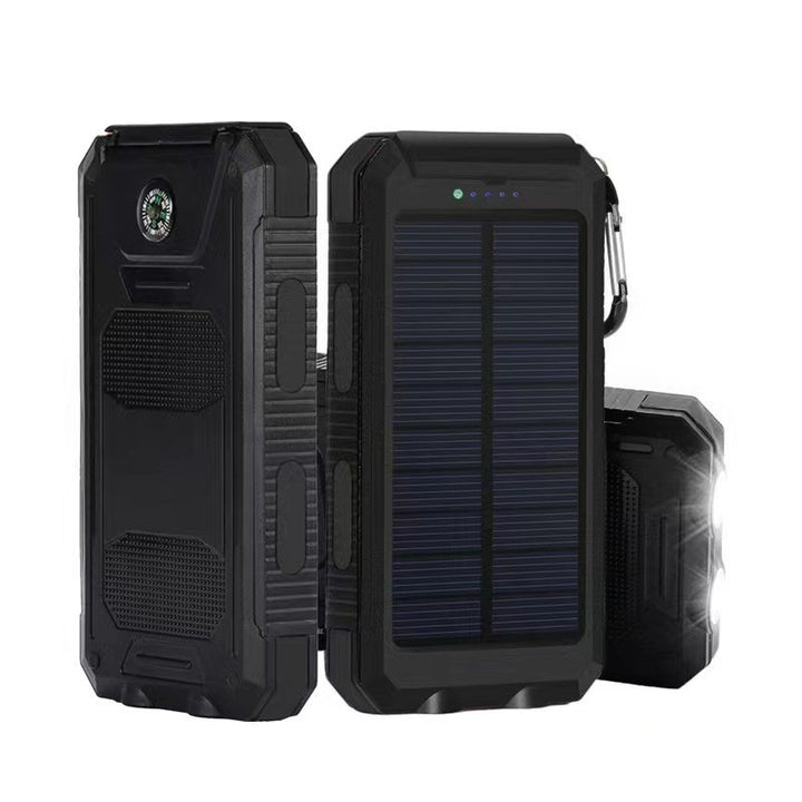 Robust Solar Power Bank with LED Light and Compass Stornfield