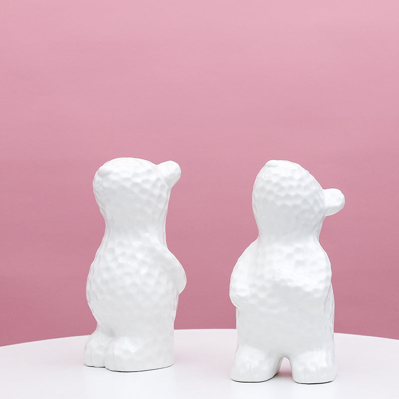 Decorative Ceramic Bear Figurine Stornfeild