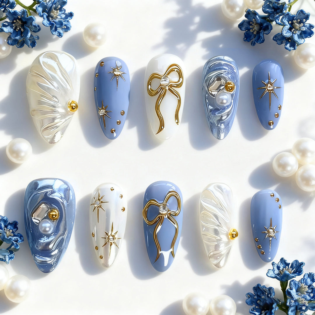 Artfully designed nail set Stornfield