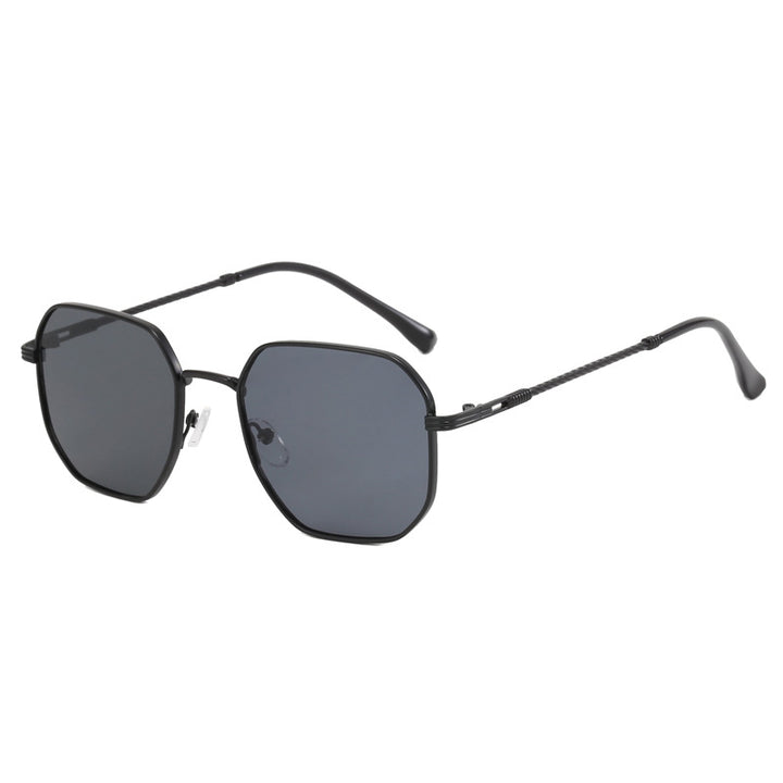 Ladies extravagant geometric sunglasses with striking metal frame Stornfield