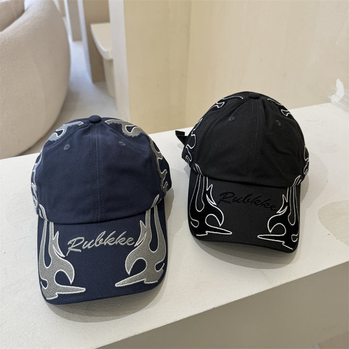 Men's Graphic Flame-Embroidered Baseball Cap Stornfield