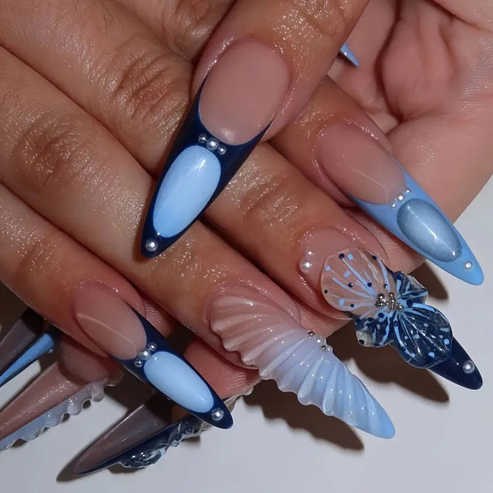 Artistic Stiletto Nail Art Stornfield