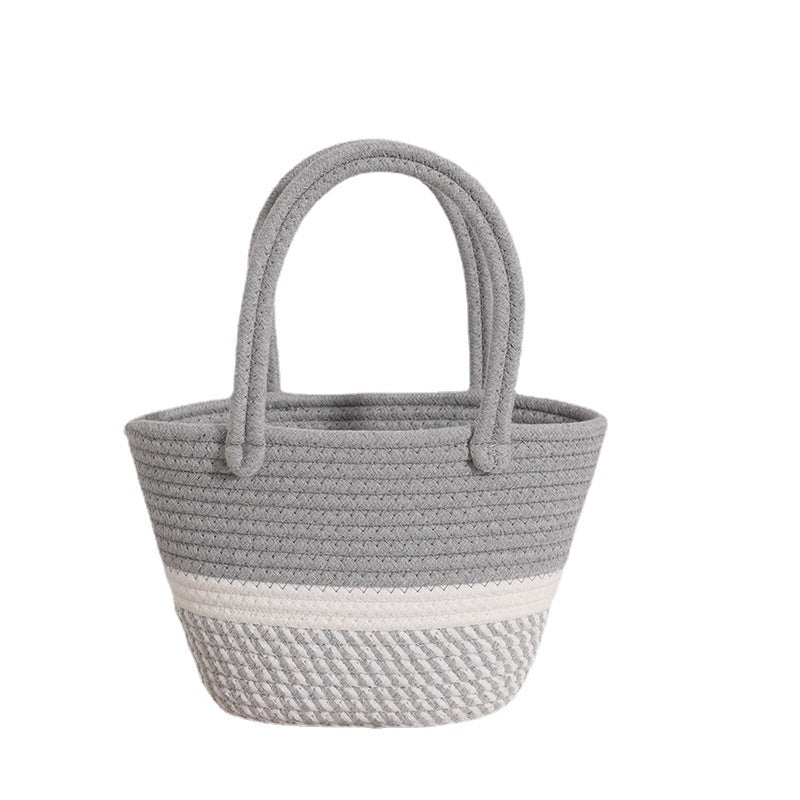 Fashionable Handbag Made of Braided Textile Stornfield