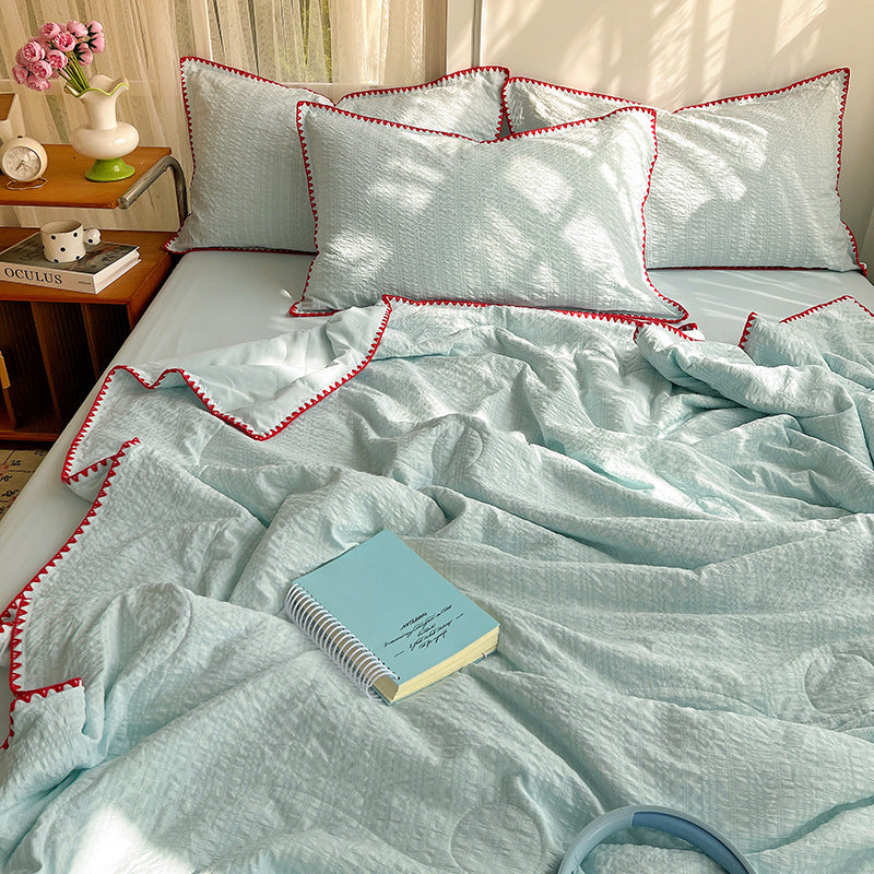 Textured Honeycomb Pattern Duvet Cover Set