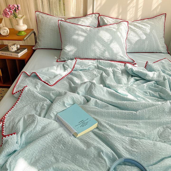 Textured Honeycomb Pattern Duvet Cover Set