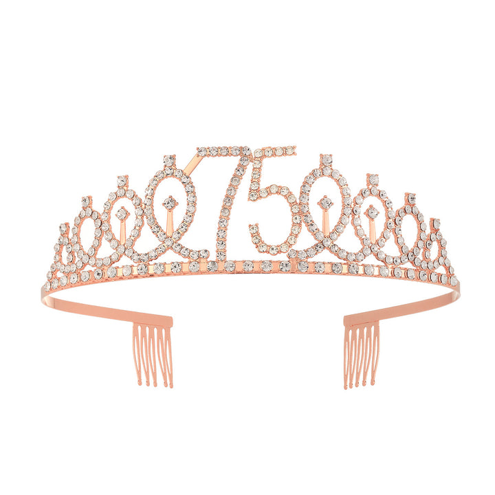 Women's Crystal-Embellished Tiara with Elegant Design Stornfield