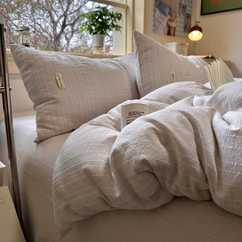 Elegant Textured Bedding Set