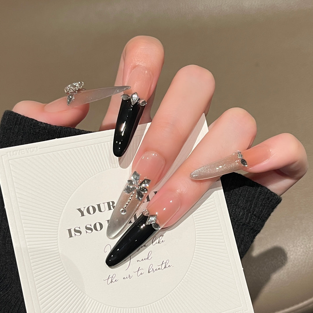 Premium Long Stiletto Press-On Nail Extensions Stornfield