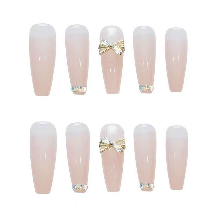 Artificial nails with elegant rhinestone embellishments Stornfield